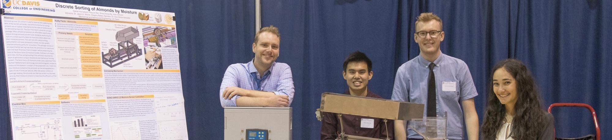 Students presenting at the Design Showcase