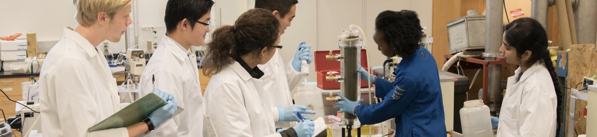 Students in lab